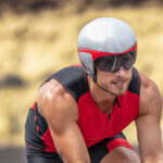 bike helmet with visor