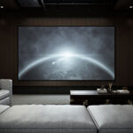 motorised projection screen
