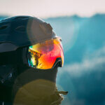 ski helmet with visor