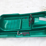 sled with steering wheel